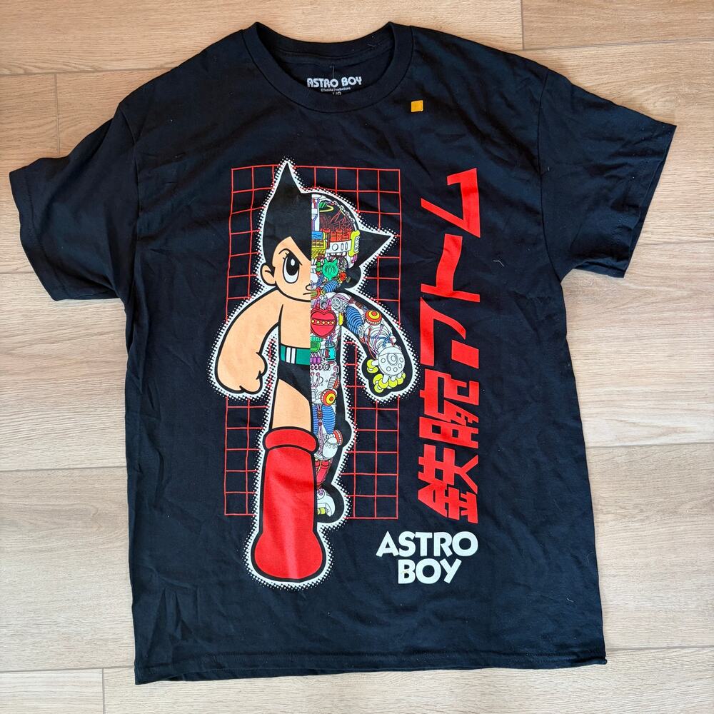 NWT Astro Boy Black Short Sleeve T-Shirt Men’s Size Large NEW